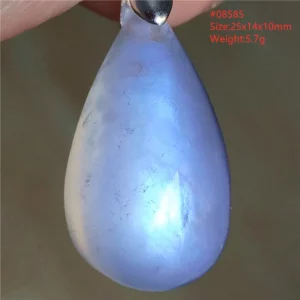 Natural Moonstone Oval Pendant, 925 Silver Necklace - Image 62