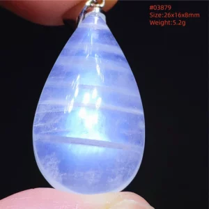 Natural Moonstone Oval Pendant, 925 Silver Necklace - Image 39