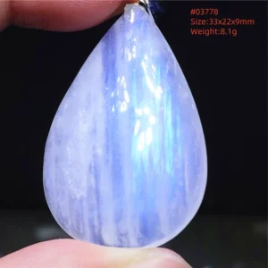 Natural Moonstone Oval Pendant, 925 Silver Necklace - Image 42