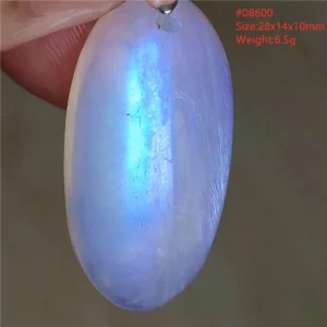 Natural Moonstone Oval Pendant, 925 Silver Necklace - Image 4