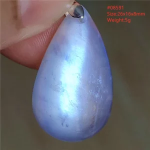 Natural Moonstone Oval Pendant, 925 Silver Necklace - Image 14