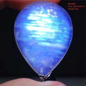 Natural Moonstone Oval Pendant, 925 Silver Necklace - Image 32