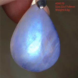 Natural Moonstone Oval Pendant, 925 Silver Necklace - Image 46