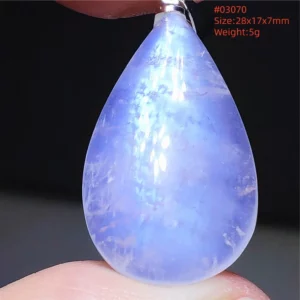 Natural Moonstone Oval Pendant, 925 Silver Necklace - Image 54