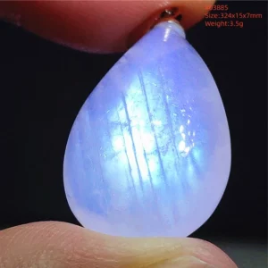 Natural Moonstone Oval Pendant, 925 Silver Necklace - Image 27