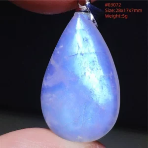 Natural Moonstone Oval Pendant, 925 Silver Necklace - Image 56
