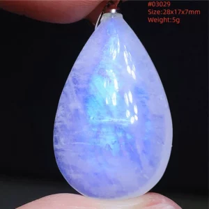 Natural Moonstone Oval Pendant in 925 Silver - Image 12