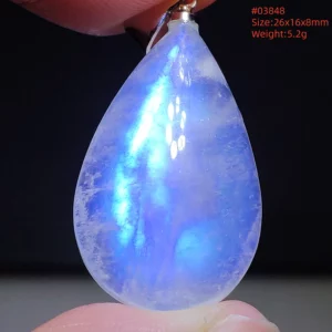 Natural Moonstone Oval Pendant in 925 Silver - Image 60