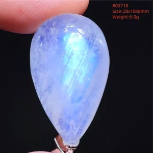 Natural Moonstone Oval Pendant in 925 Silver - Image 34