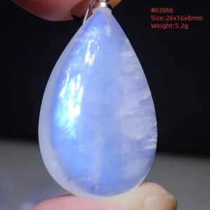 Natural Moonstone Oval Pendant in 925 Silver - Image 30
