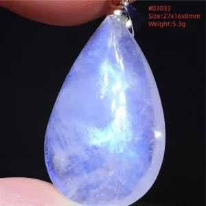 Natural Moonstone Oval Pendant in 925 Silver - Image 16