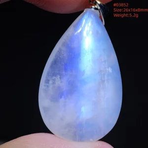 Natural Moonstone Oval Pendant in 925 Silver - Image 25