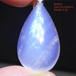 Natural Moonstone Oval Pendant in 925 Silver - Image 15