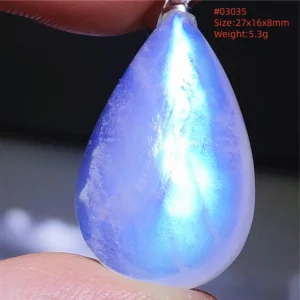 Natural Moonstone Oval Pendant in 925 Silver - Image 18