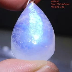 Natural Moonstone Oval Pendant in 925 Silver - Image 17