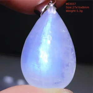 Natural Moonstone Oval Pendant in 925 Silver - Image 20