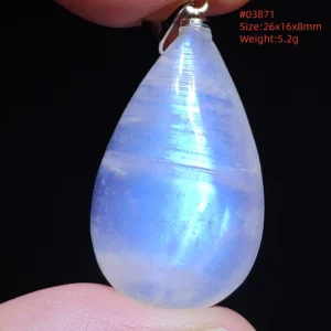 Natural Moonstone Oval Pendant in 925 Silver - Image 35