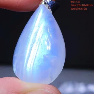 Natural Moonstone Oval Pendant in 925 Silver - Image 51