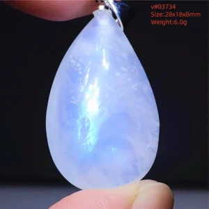 Natural Moonstone Oval Pendant in 925 Silver - Image 54