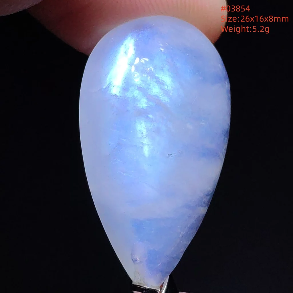 Natural Moonstone Oval Pendant in 925 Silver