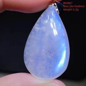 Natural Moonstone Oval Pendant in 925 Silver - Image 38
