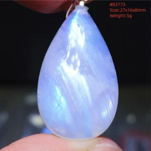 Natural Moonstone Oval Pendant in 925 Silver - Image 49