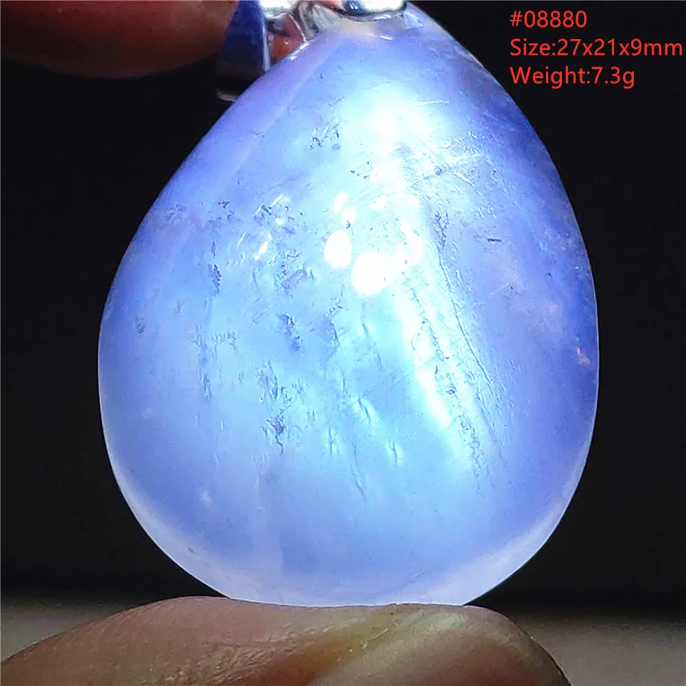 Natural Moonstone Oval Pendant in 925 Silver