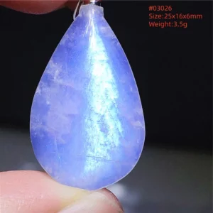 Natural Moonstone Oval Pendant in 925 Silver - Image 7