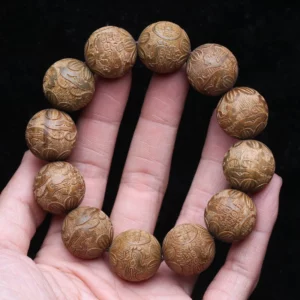 Natural Multicolor Wooden Bracelet for Men, 20mm Elastic - Image 10