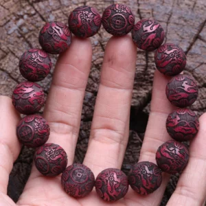 Natural Multicolor Wooden Bracelet for Men, 20mm Elastic - Image 19