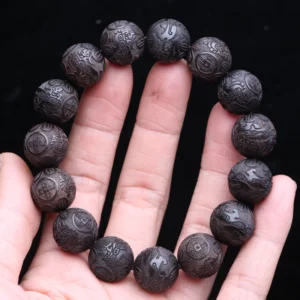 Natural Multicolor Wooden Bracelet for Men, 20mm Elastic - Image 17