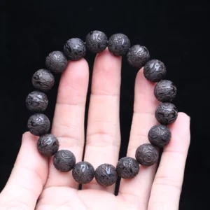 Natural Multicolor Wooden Bracelet for Men, 20mm Elastic - Image 14