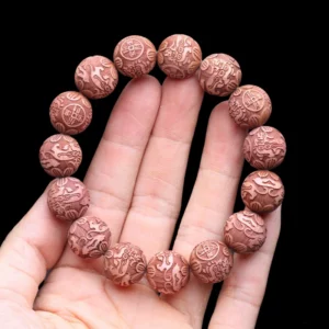 Natural Multicolor Wooden Bracelet for Men, 20mm Elastic - Image 8