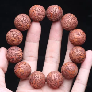 Natural Multicolor Wooden Bracelet for Men, 20mm Elastic - Image 16