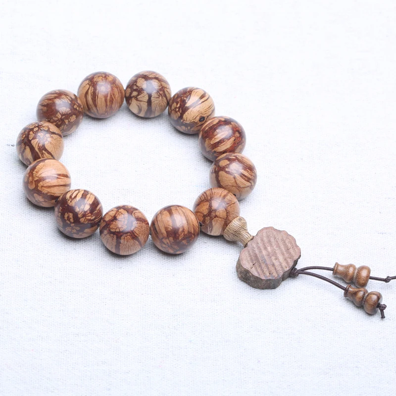 Natural Rosewood Beaded Bracelet, 20mm Meditation