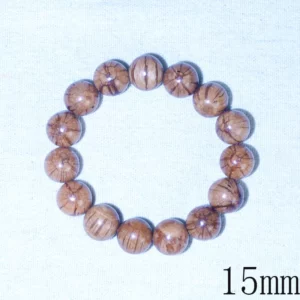 Natural Rosewood Beaded Bracelet, 20mm Meditation - Image 6
