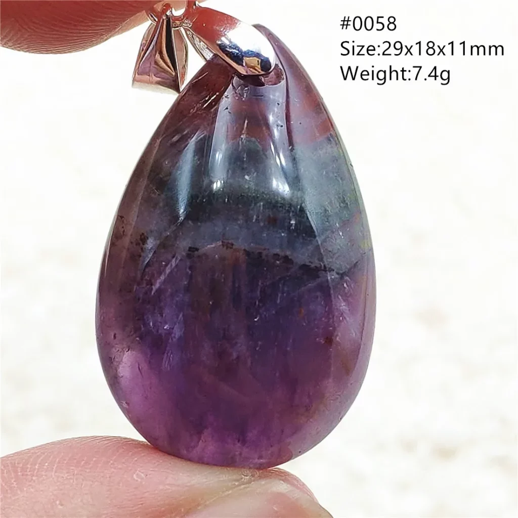 Auralite 23 Cacoxenite Purple Crystal Pendant