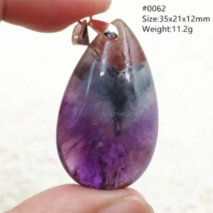 Auralite 23 Cacoxenite Purple Crystal Pendant - Image 15