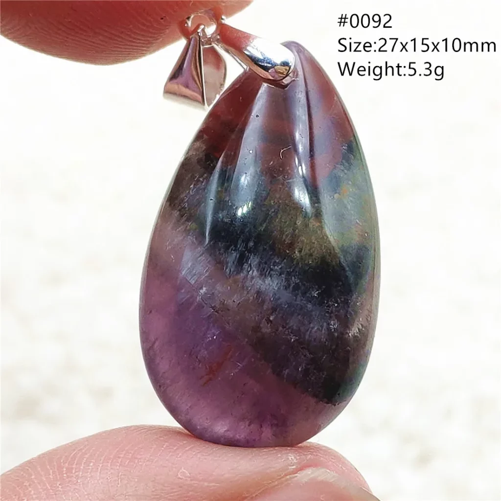 Auralite 23 Cacoxenite Purple Crystal Pendant