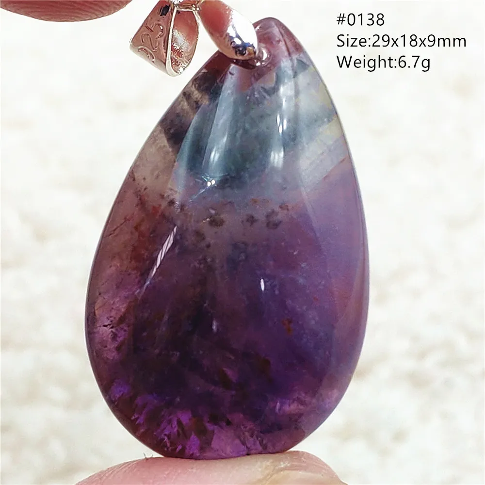 Auralite 23 Cacoxenite Purple Crystal Pendant