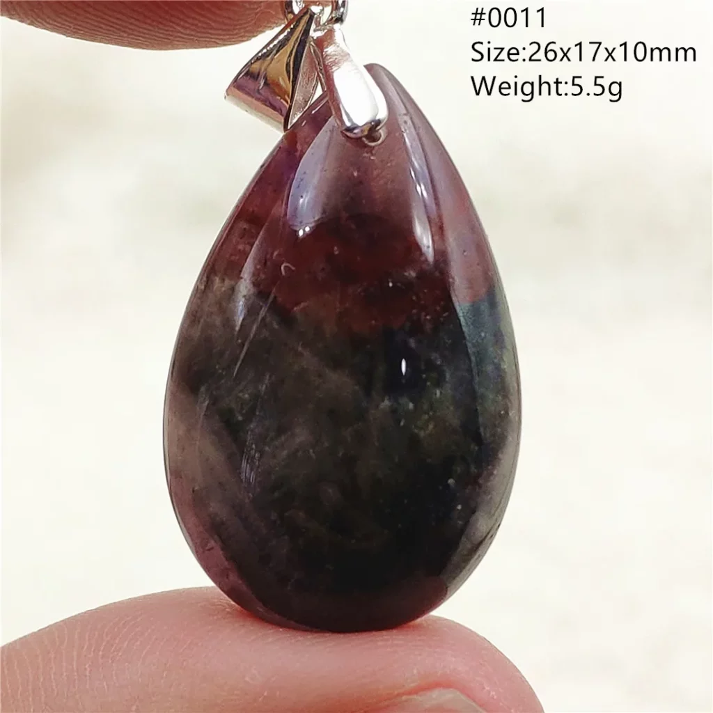 Auralite 23 Cacoxenite Purple Crystal Pendant