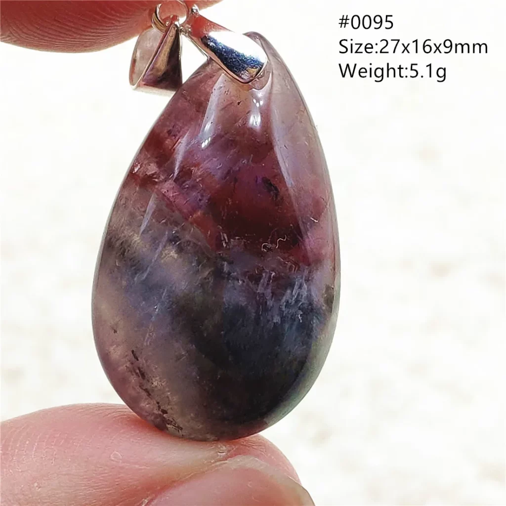 Auralite 23 Cacoxenite Purple Crystal Pendant