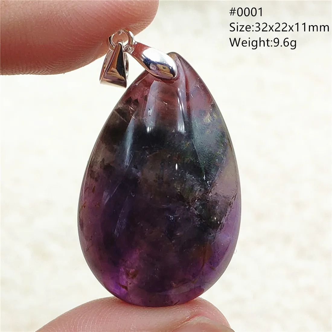 Auralite 23 Cacoxenite Purple Crystal Pendant - Image 54