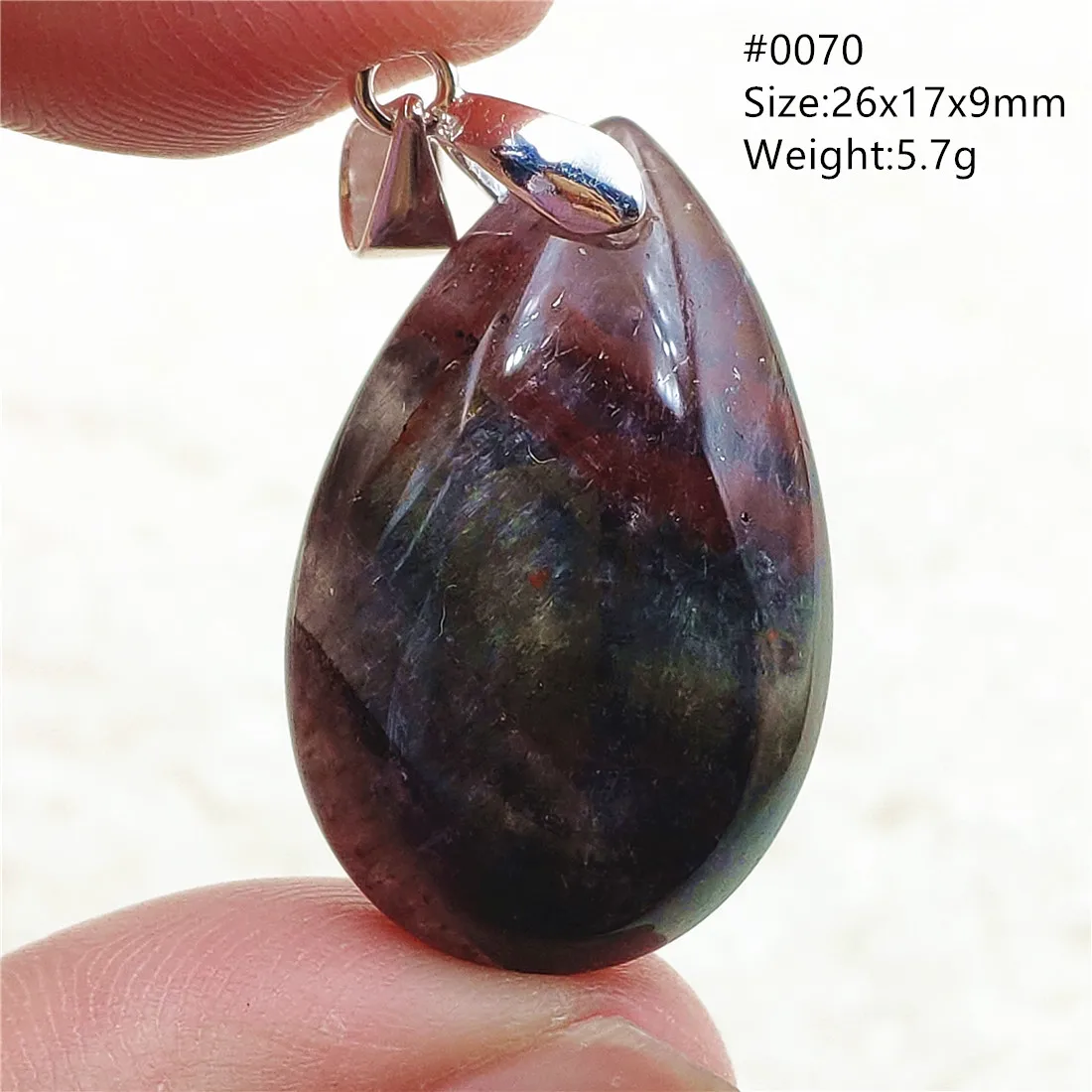Auralite 23 Cacoxenite Purple Crystal Pendant - Image 32