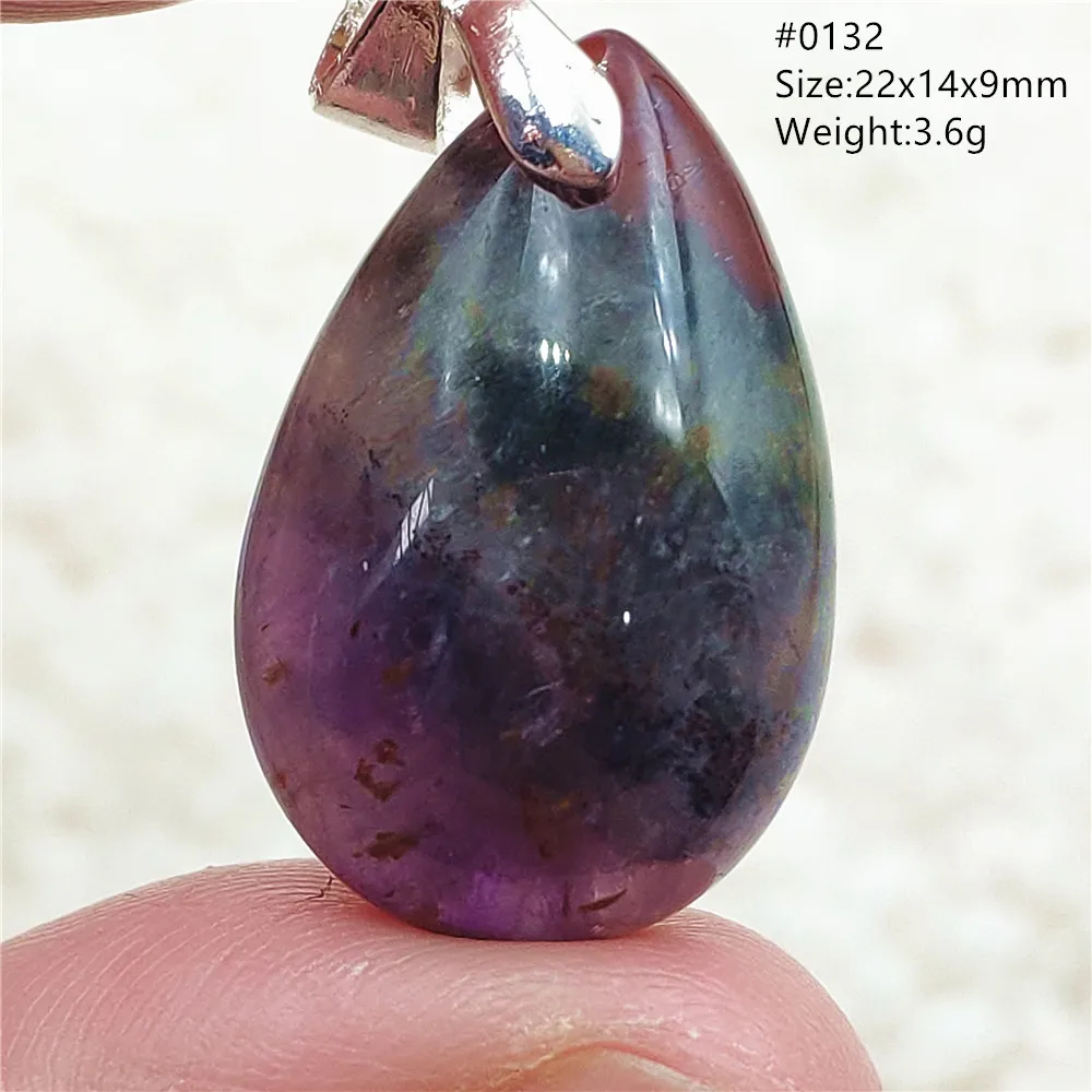 Auralite 23 Cacoxenite Purple Crystal Pendant