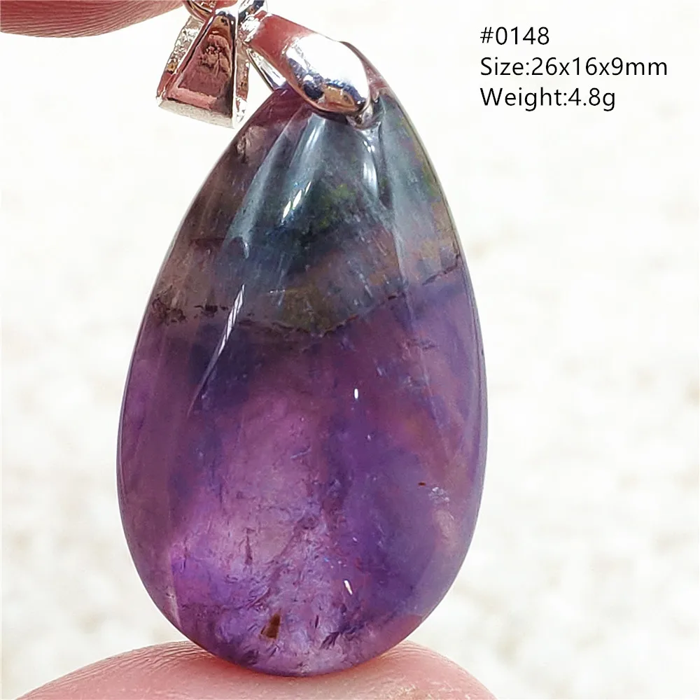 Auralite 23 Cacoxenite Purple Crystal Pendant