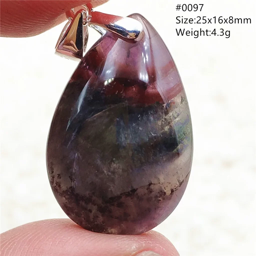 Auralite 23 Cacoxenite Purple Crystal Pendant