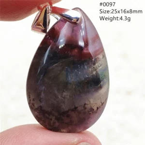 Auralite 23 Cacoxenite Purple Crystal Pendant - Image 42