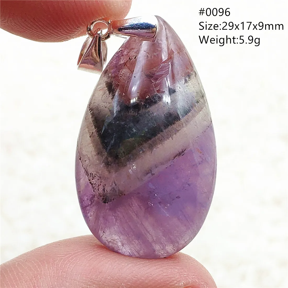 Auralite 23 Cacoxenite Purple Crystal Pendant - Image 41