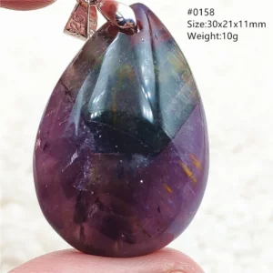 Auralite 23 Cacoxenite Purple Crystal Pendant - Image 38
